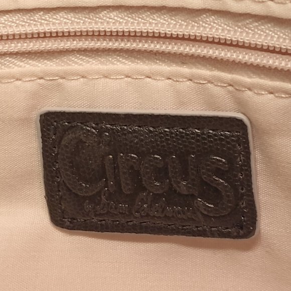 Sam Edelman Circus Structured Top Handle Darla Face Half Moon Bag - Picture 9 of 9